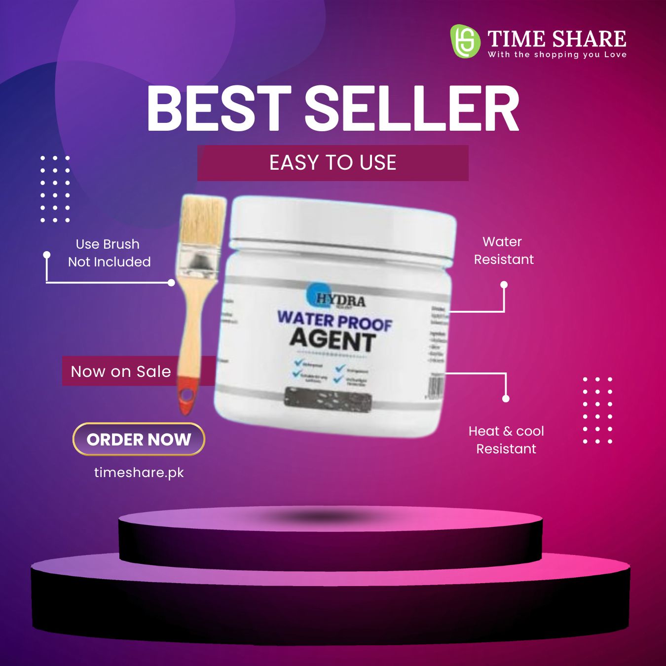 Hydra Waterproof Agent 250 Gm | Best Quality Waterproof Agent | Waterproofing Agent For Wall & Floor -without Brush