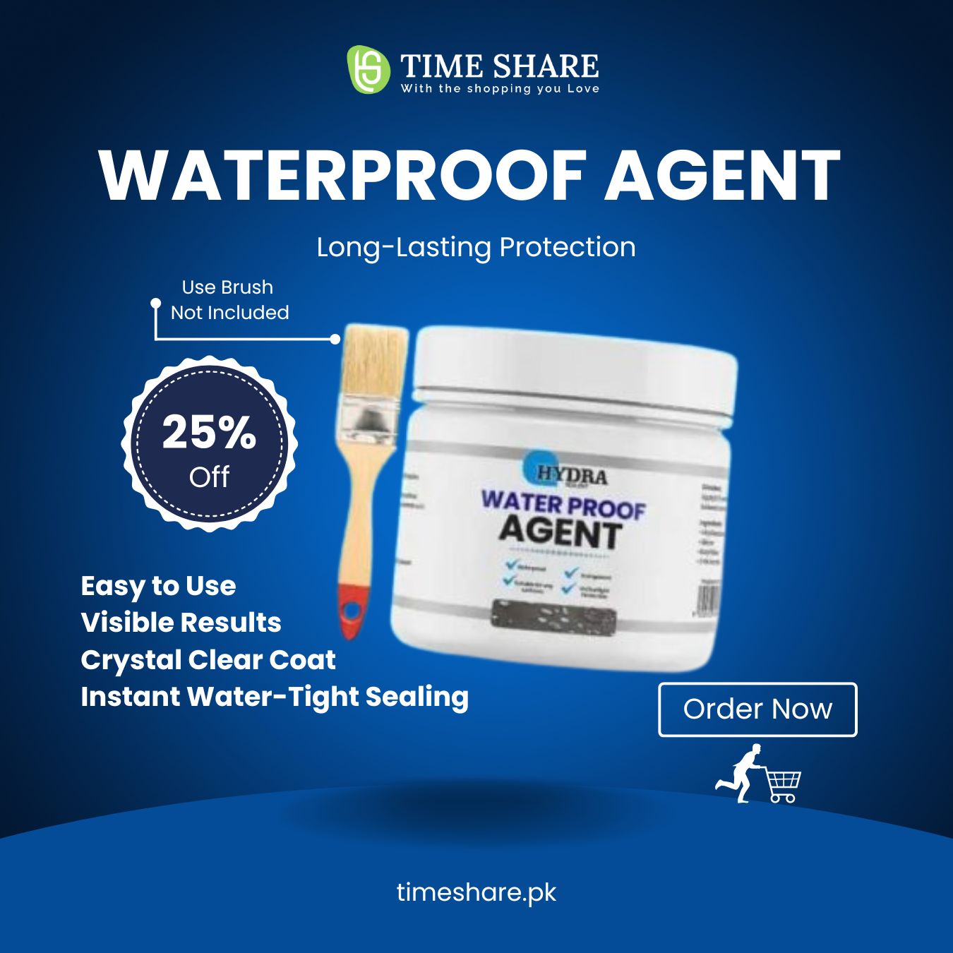Hydra Waterproof Agent 250 Gm | Best Quality Waterproof Agent | Waterproofing Agent For Wall & Floor -without Brush