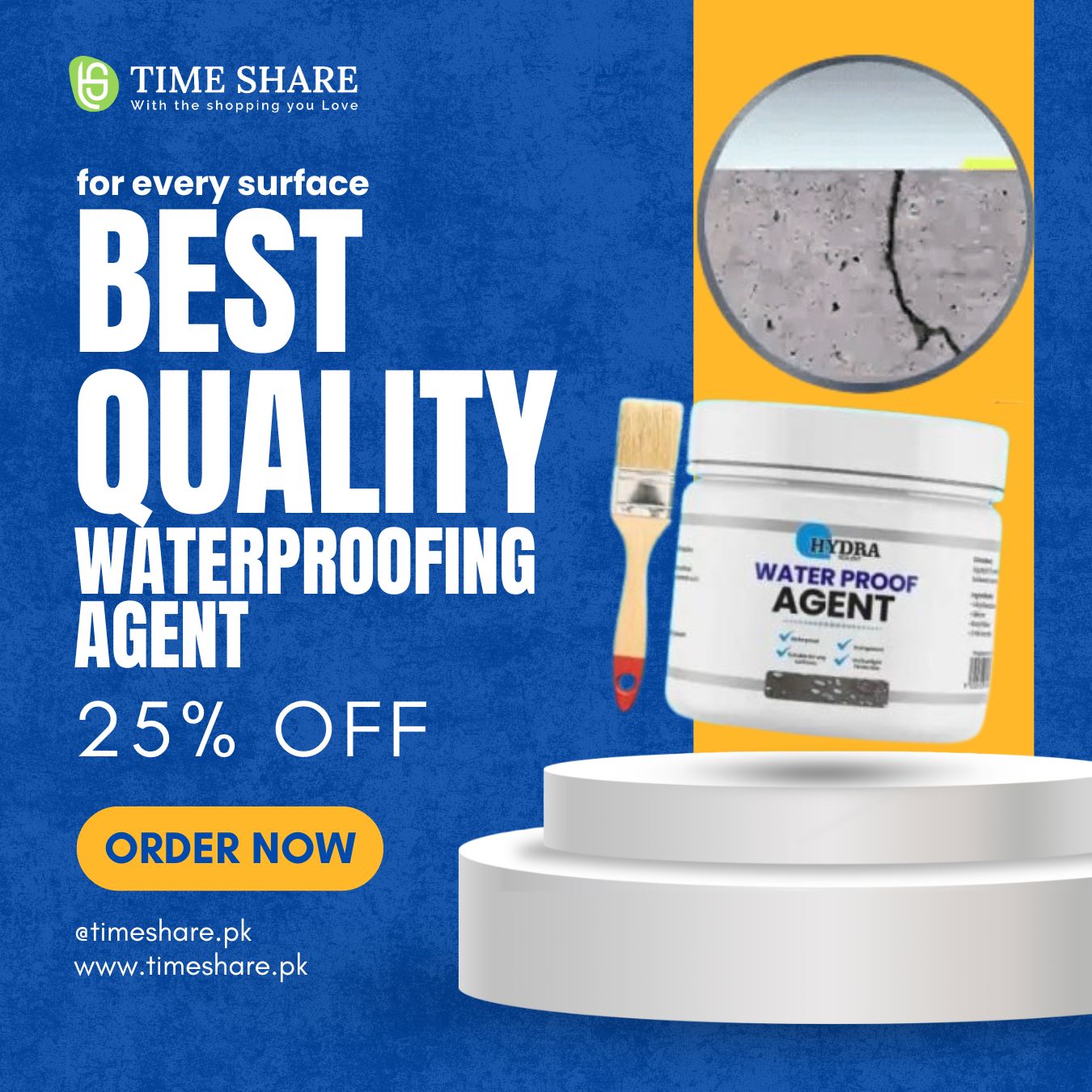 Hydra Waterproof Agent 250 Gm | Best Quality Waterproof Agent | Waterproofing Agent For Wall & Floor -without Brush