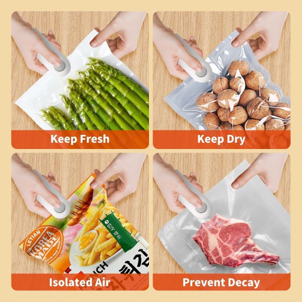 Mini Heat Sealer & Cutter 2-in-1 – USB Rechargeable Snack Bag Sealing Machine