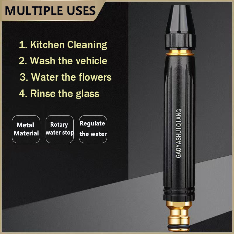Car Wash Gun – High-Pressure Metal Water Spray Nozzle for Cars, Bikes & Home Cleaning