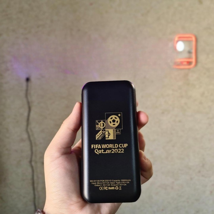 20000mAh FIFA World Cup Power Bank – Dual USB Output | Lightweight & Fast Charging