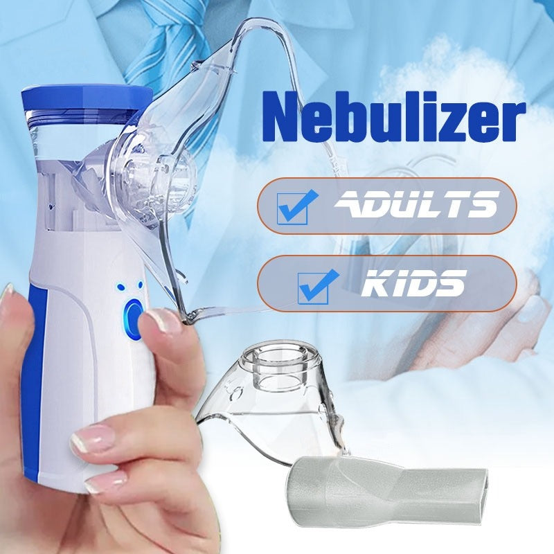 Portable Mesh Nebulizer Machine – Silent Handheld Inhaler for Kids & Adults