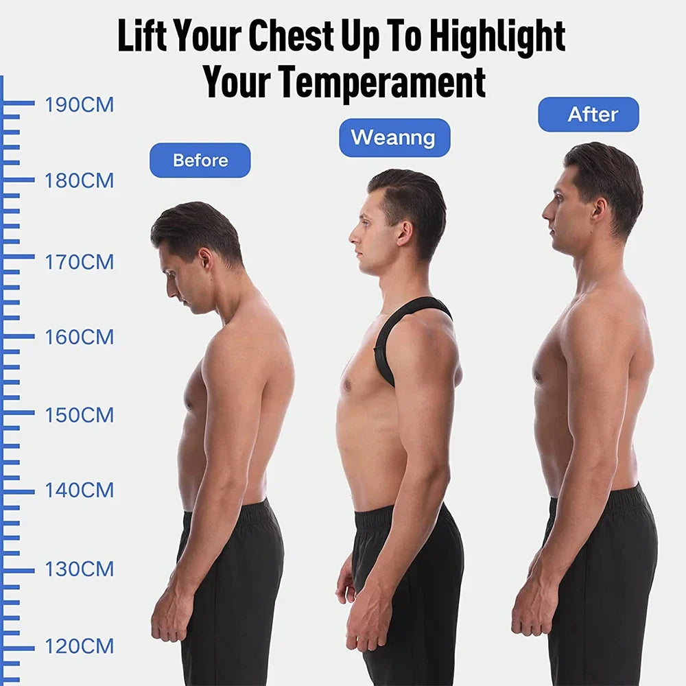 Posture Corrector Belt – Back Support & Spine Alignment for Pain Relief | Men & Women