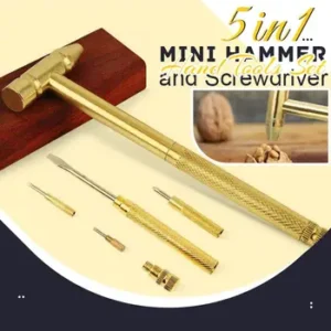 5 in 1 multifunctional craft mini hammer screwdriver set copper alloy gold detachable micro screwdriver service.jpg 350x350xz.jpg