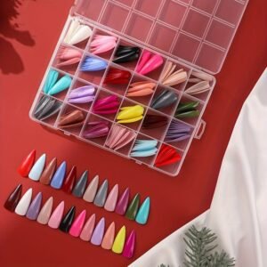 reusable-fake-nails-with-box-beautiful-variety-of-colors-best-fake-nails-for-girls-random-color-nails